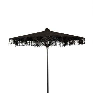 Boho με κρόσσια Τετράγωνη Ομπρέλα Βαρέως Τύπου Παράλιας & Πισίνας